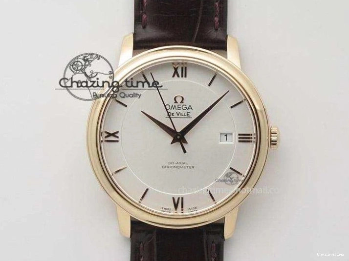 0427 HighQuality De Ville Chronograph SS OMF 1:1 Best Edition White Dial On SS Bracelet A 8151